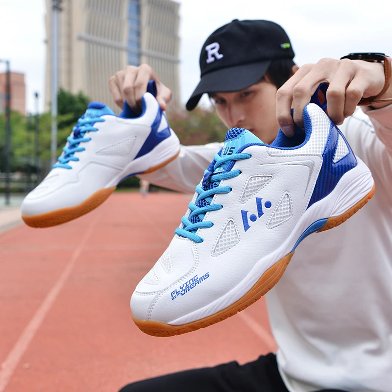 

Новинка туфли для бадминтона для мужчин и женщин уличные профессиональные кроссовки для волейбола тенниса Легкие обуви для тренировок по настольному теннису L022