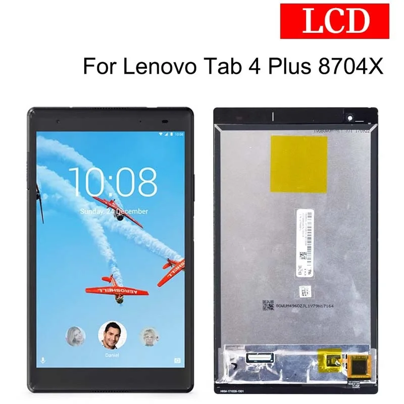 

LCD For Lenovo Tab 4 Plus 8.0Inch ,8704X TB-8704V TB-8704X TB-8704F TB-8704N TB-8704 LCD Display Touch Screen Assembly планшет
