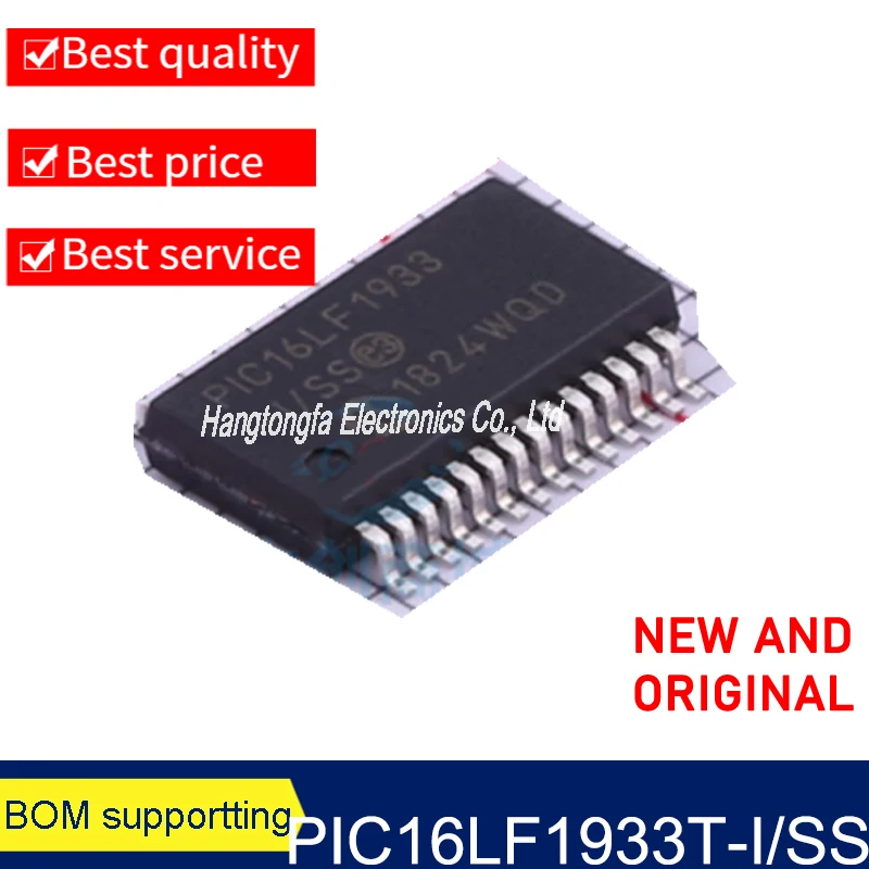 

5pcs Ooriginal PIC16LF1933-I/SS PIC16LF1933 16LF1933 SSOP-28 Integrated circuit IC Microcontroller Chip MCU