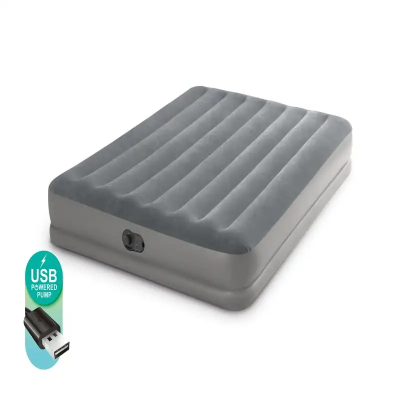 

Надувной матрас Dura-Beam Prestige, кровать с внутренней быстрой зарядкой от USB-порта, Широкоформатная надувная подушка для сна в лагере
