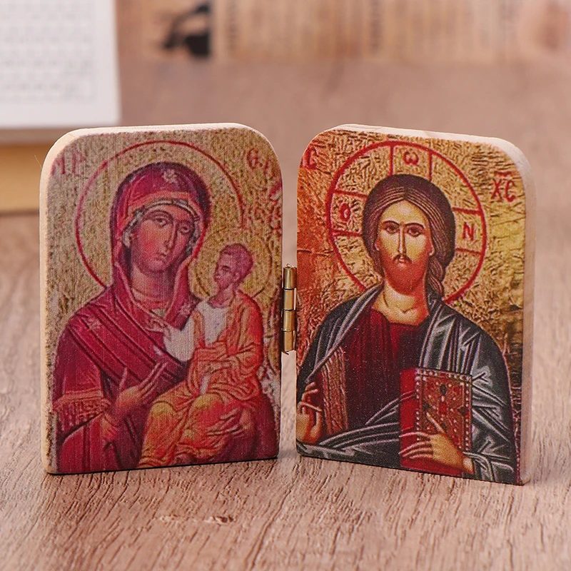 Христос Учитель и Дева Казань Католическая Православная Икона Соптих Для