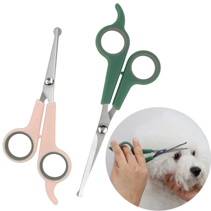 

New Dogs Hair Scissor Pets Grooming Scissors with Round Tip Steel Cat Dog Safety Canine Hairdresser Hair Cutting Tool