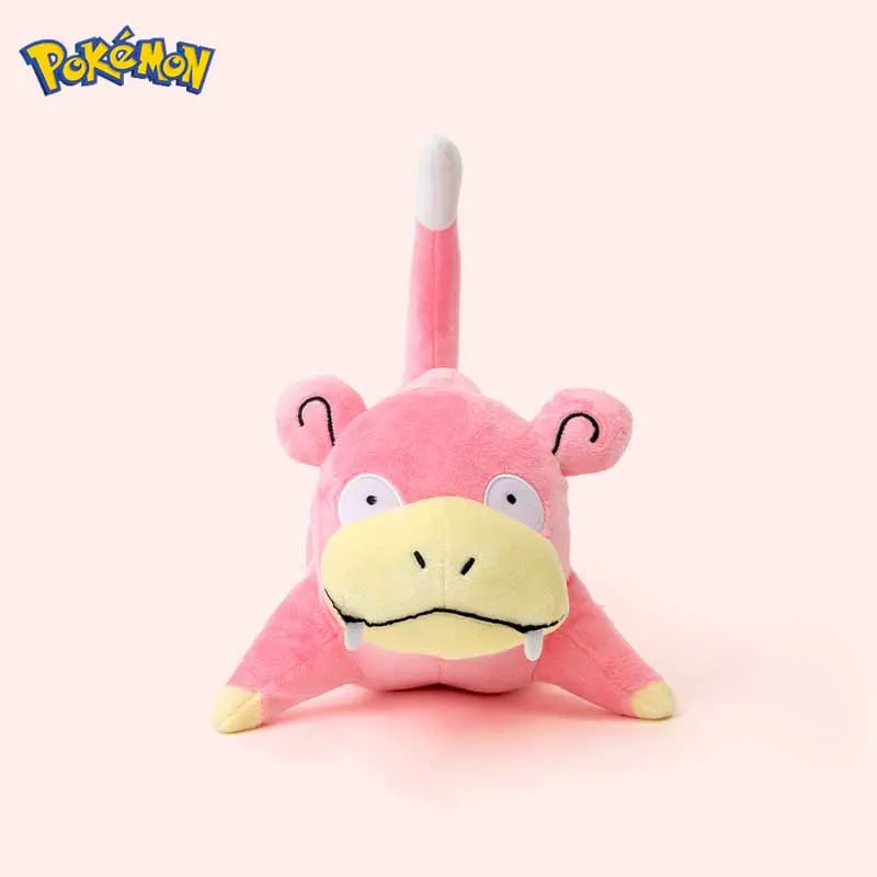 

25CM TAKARA TOMY Pokemon Slowpoke Plush Toy Cute Cartoon Animation Pink Monster Doll Pillow For Birthday Gift