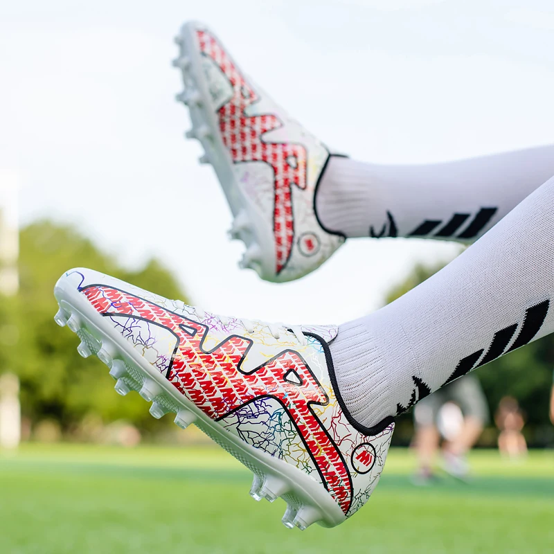 Original Men Soccer Shoes Teenagers TF/FG Football Boots Grass Futsal Sneakers Outdoor Training Football Shoes Men Soccer Cleats