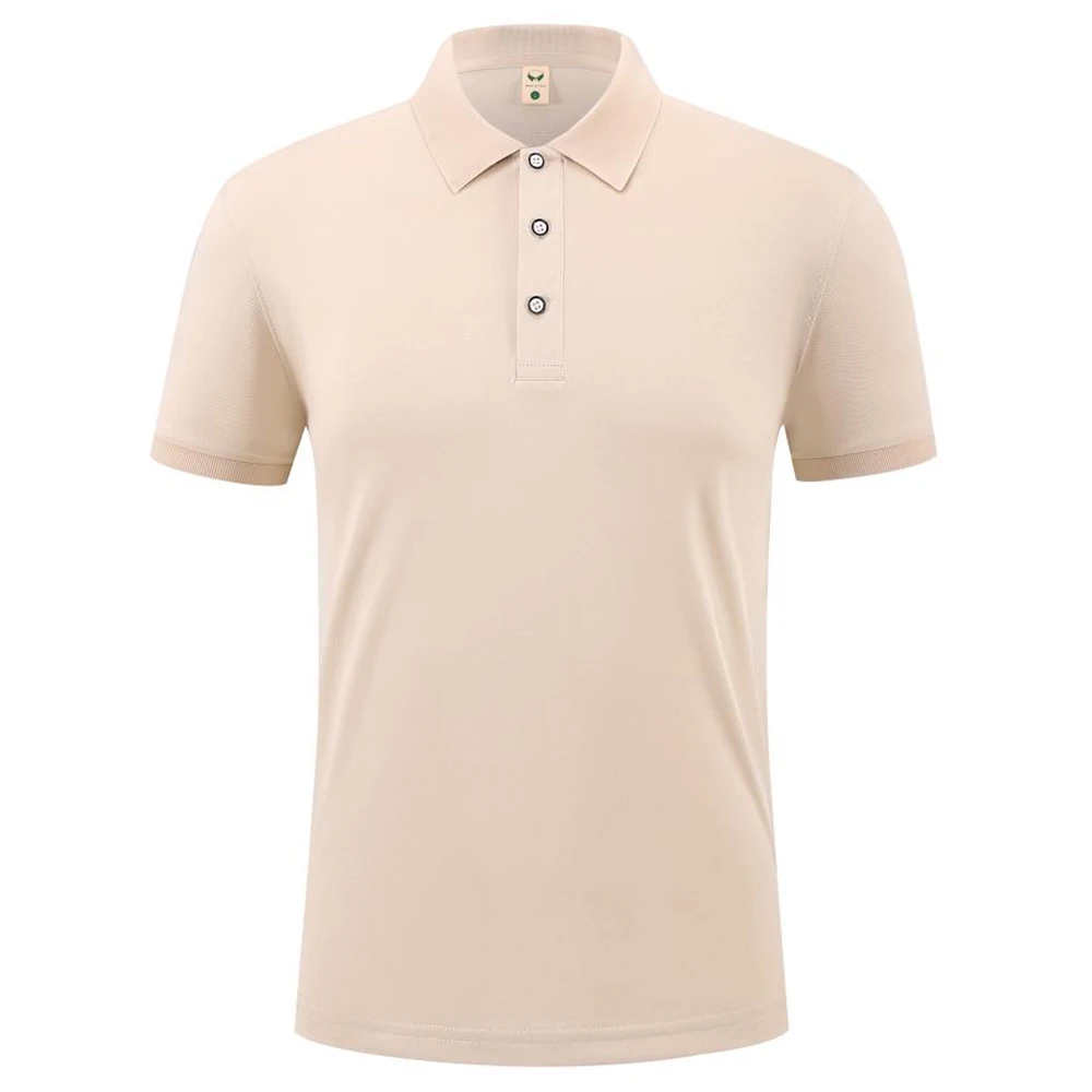 Пустая Приталенная футболка-поло премиум-класса унисекс модная повседневная