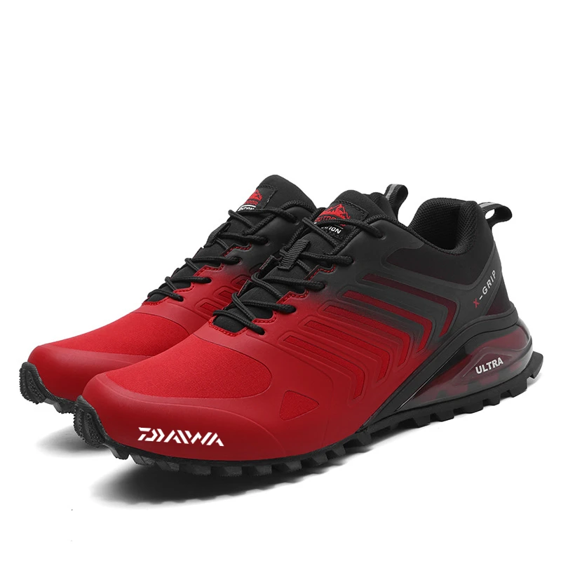 

2022 Men Daiwa Hiking Fishing Shoes Anti-skid Mountain Climbing Boots Outdoor Athletic Breathable Waterproof Fishing Shoes