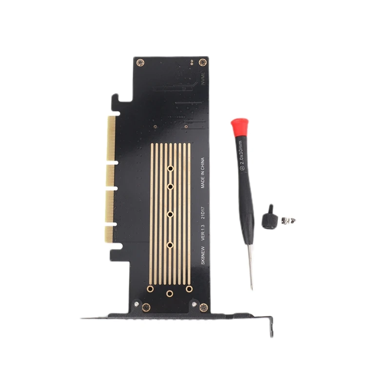 

M.2 X16 To 4X NVME PCIE3.0 GEN3 RAID Card PCI-E VROC Card M.2 Adapter To PCIE3.0 M.3 Built-In Turbo Fan For Card