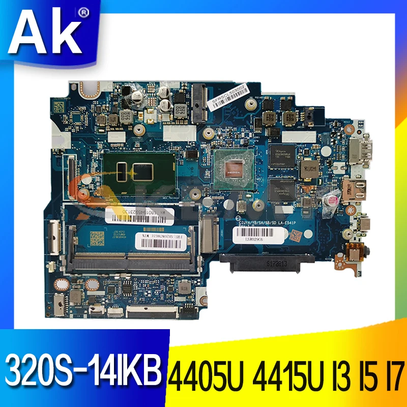 

For lenovo Ideapad 320S-14IKB Laptop motherboard Mainboard LA-E541P Motherboard with CPU 4405U 4415U I3 I5 I7 CPU V2G GPU