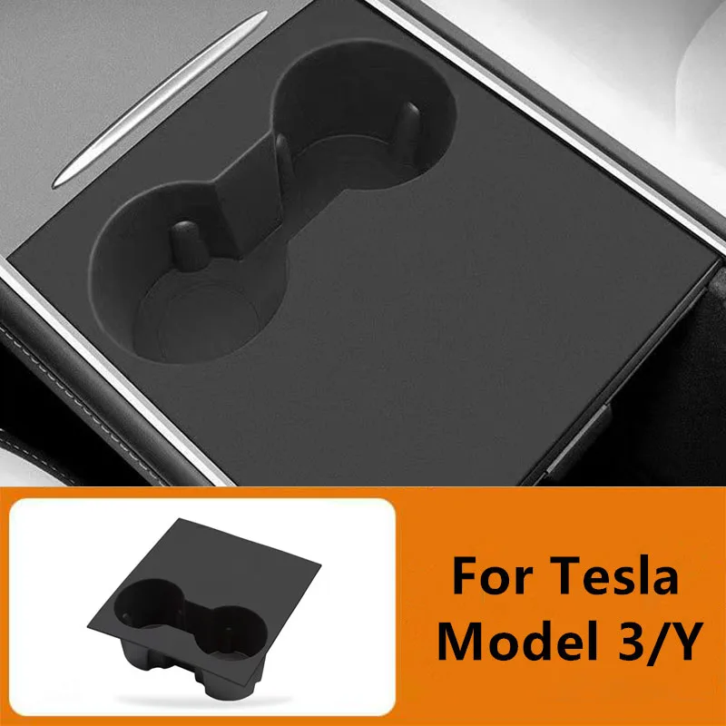 

Применим для Tesla ModelY/3, центральное управление, нескользящая подставка для чашки с водой, Волшебный силиконовый защитный модифицированный а...