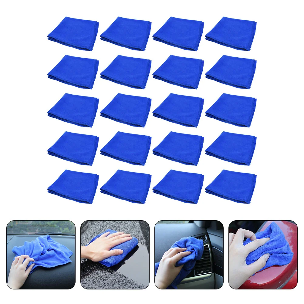 

50 Pcs Fiber Car Wash Towel Auto Cleaning Accessories Washing Microfibre Hair Drying Towels Gym-towel Waxing Cloths