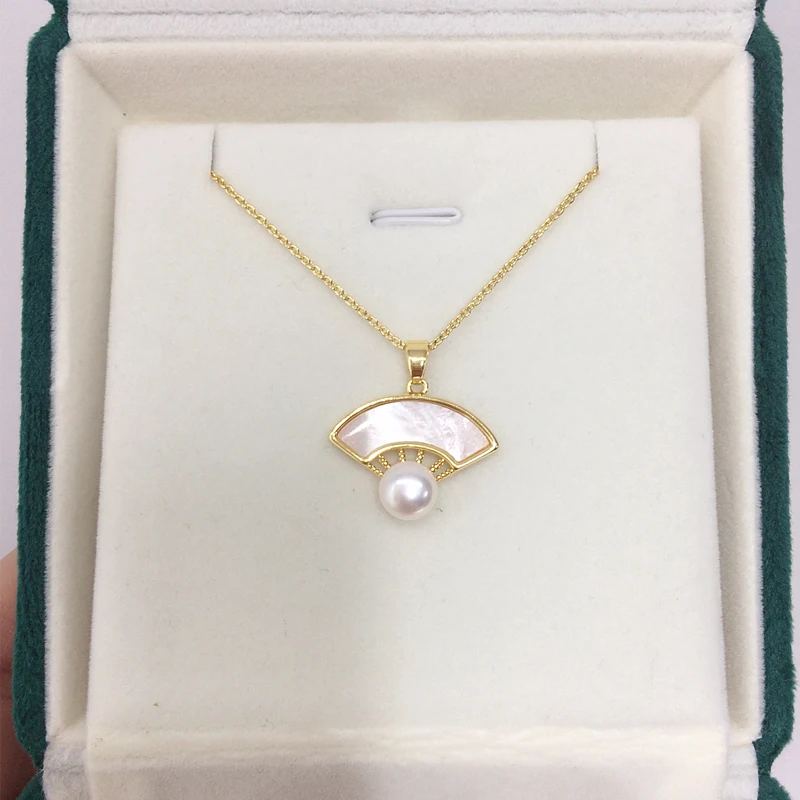 ZHBORUINI 2024 новое высококачественное ожерелье из натурального пресноводного