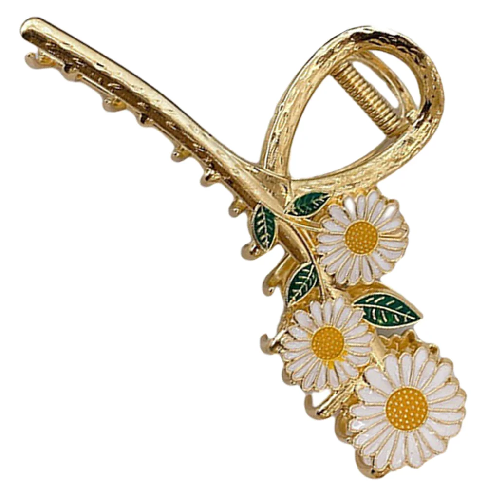 

Flower Metal Hair Clip Daisy Hair Claw Floral Hair Claws Clip Women Decorative Barrettes For Girls