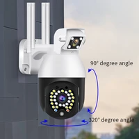 1080p wireless ip camera dual lens outdoor security wifi ptz camera color night vision auto tracking surveillance cctv camera