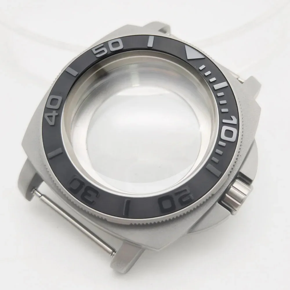 Фото Корпус для часов 40 мм, квадратный, в стиле SKX007, с сапфировым стеклом, подходит для механизмов NH35 и NH36, циферблат 28,5 мм, водонепроницаемый, из нержавеющей стали, мод для часов. №4