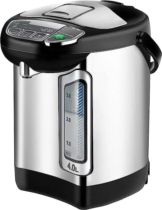 

Electric Water Boiler & Warmer 4L Stainless Steel Hot Water Dispenser W/ Rotating Base