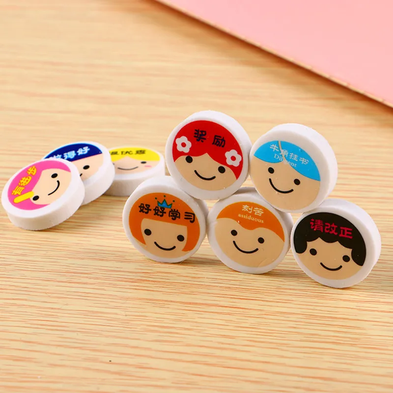 

Teaching Aids Pattern Erasers Learning Stationery Cute Emoticons Erasers Birthday Gifts Primary School Students Prizes