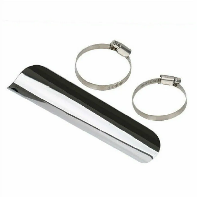 

Простая тепловая защита для выхлопа мотоцикла, защитная крышка на каблуке для Harley Honda Kawasaki Suzuki Yamaha Cruiser