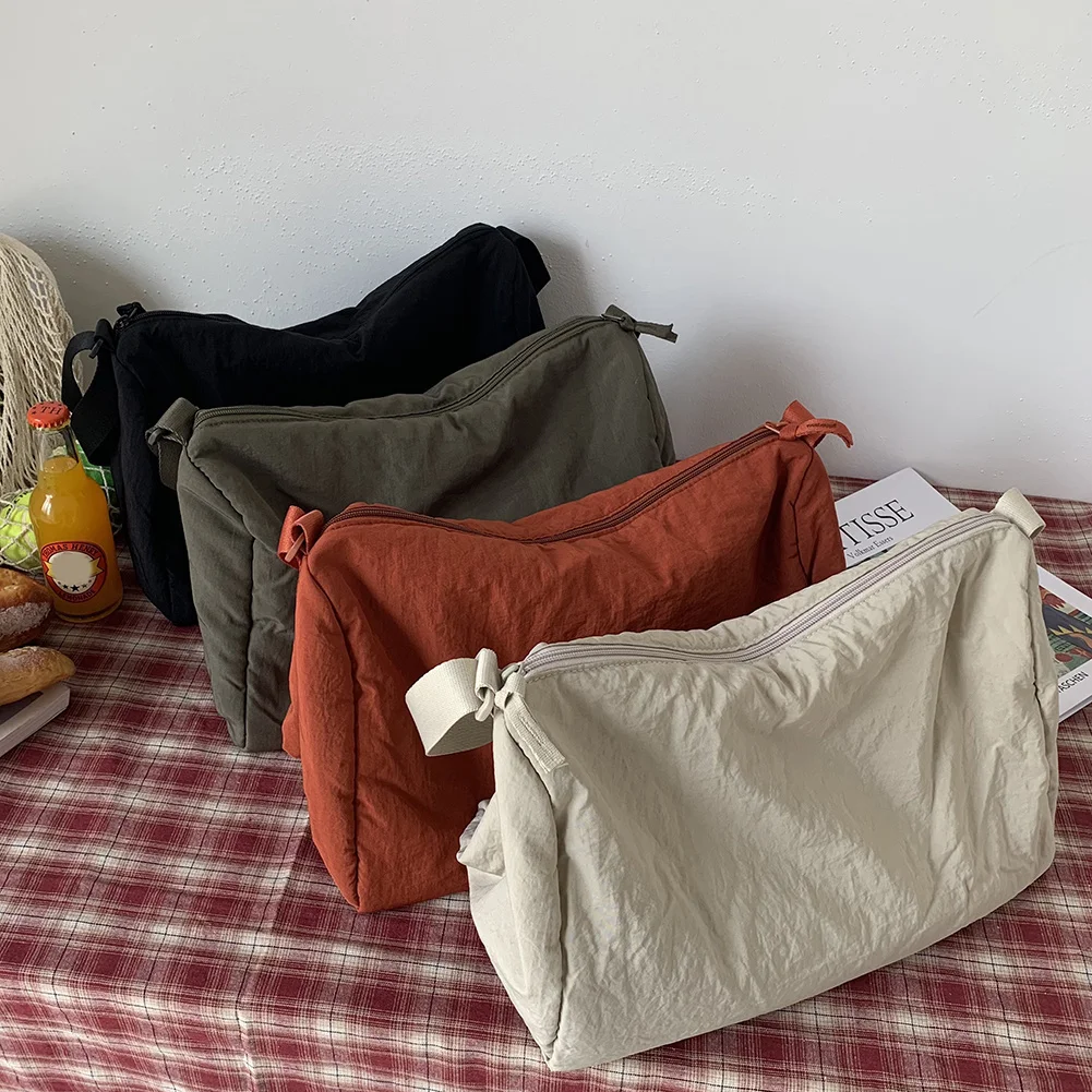 

Women's School Messenger Bags For Women Shoulder Ladies Designer Handbag Solid Large Capacity Casual Canvas Shoulder Female Bags