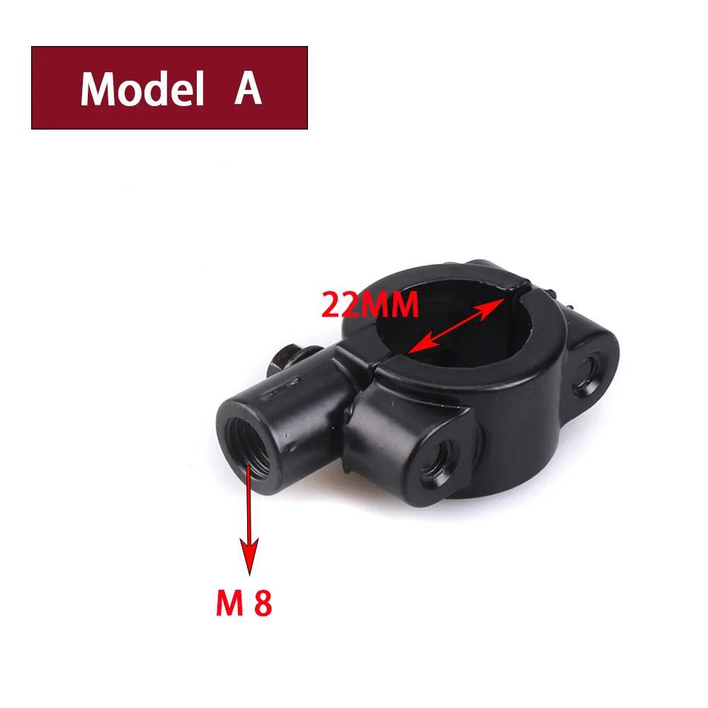 

25 мм 22 мм M10 M8 держатели для зеркал мотоцикла, кронштейн, зажим для руля мотоцикла, мопеда, грязи, питбайка, квадроцикла, квадроцикла, 4 колеса