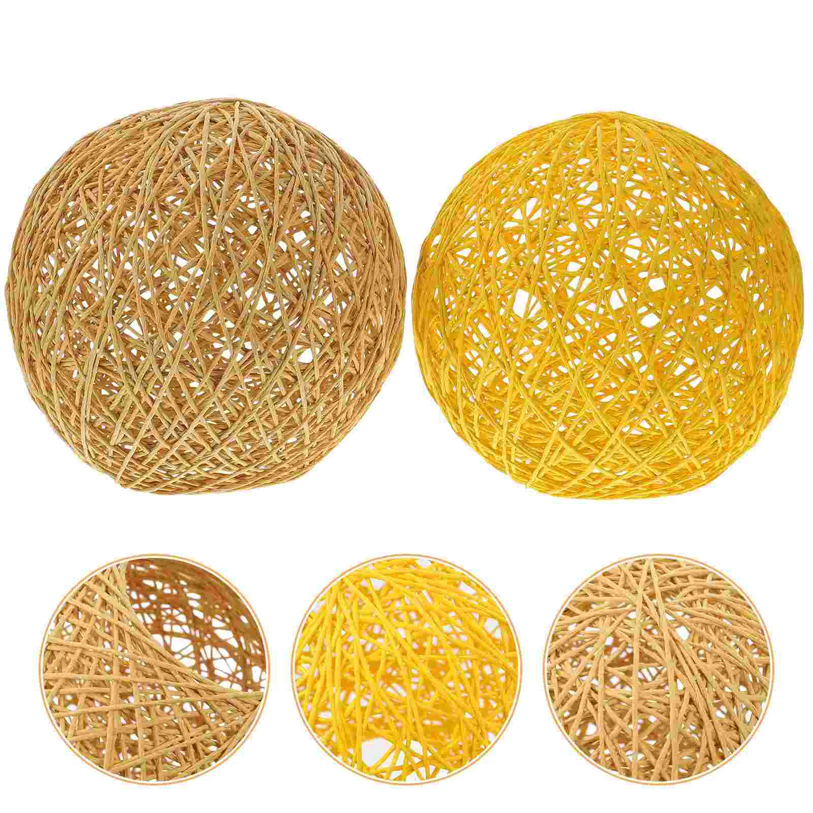 

Takraw Lampshade Woven Cover Ceiling Shades Hanging Pendant Decorative Home Colorful