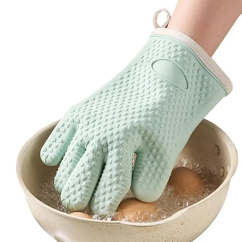 

Мягкие перчатки для духовки, противоскользящие перчатки для выпечки, термостойкие перчатки, Жаропрочные перчатки, перчатки для барбекю, гр...