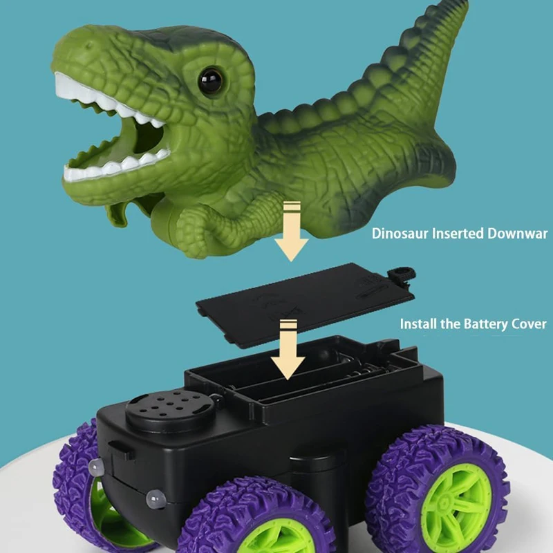 Динозавр с антигравитационным автомобилем динозавр Детские обучающие игрушки