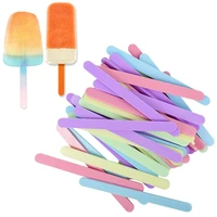 10pcslot transparent ice cream sticks acrylic cake topper gold mirror stick for birthday party ice cream decorations