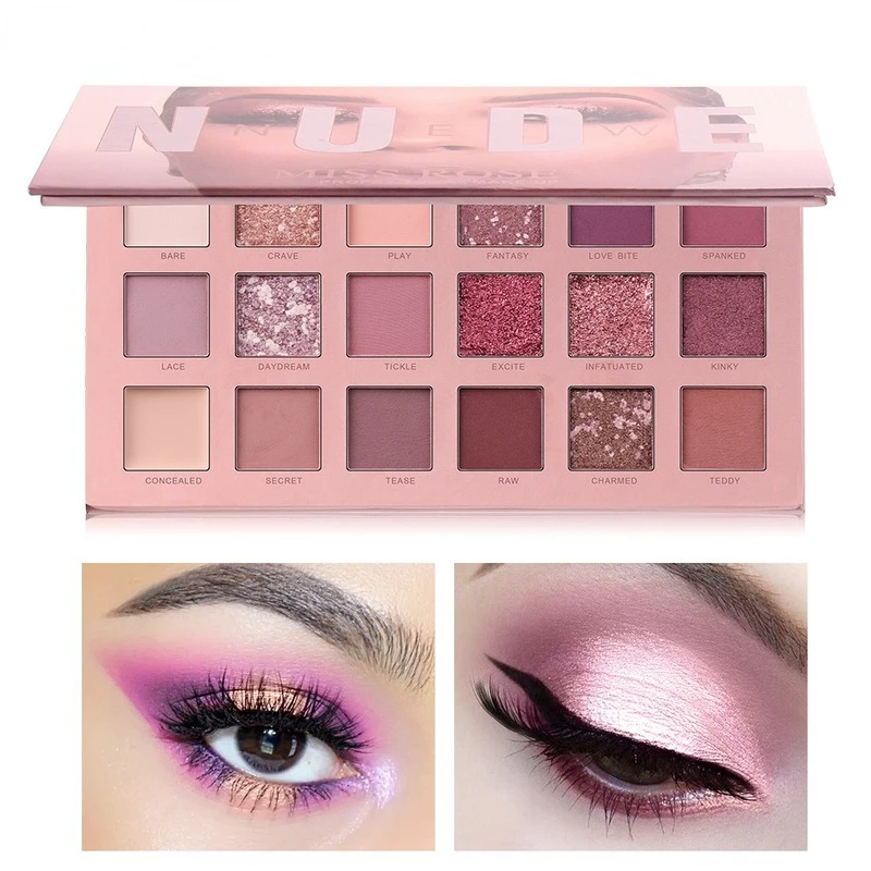 

Eyeshadow Plate 18Color Shimmer Glitter Eye Shadow Powder Matt Eyeshadow Cosmetic Makeup Waterproof Shimmer Matt
