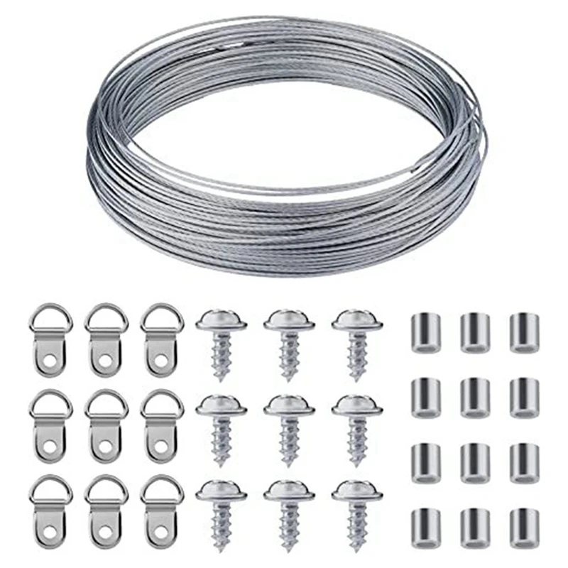 

304 Stainless Steel Wire Rope 304 Stainless Steel Wire Rope Kit Silver 304 Stainless Steel Wire Rope
