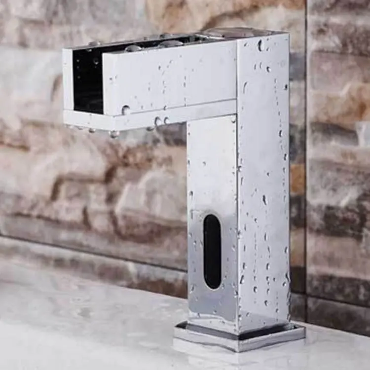 

temperature indicator automatic tap water senser faucet 2020 new launched sensitive infrared basin mixer
