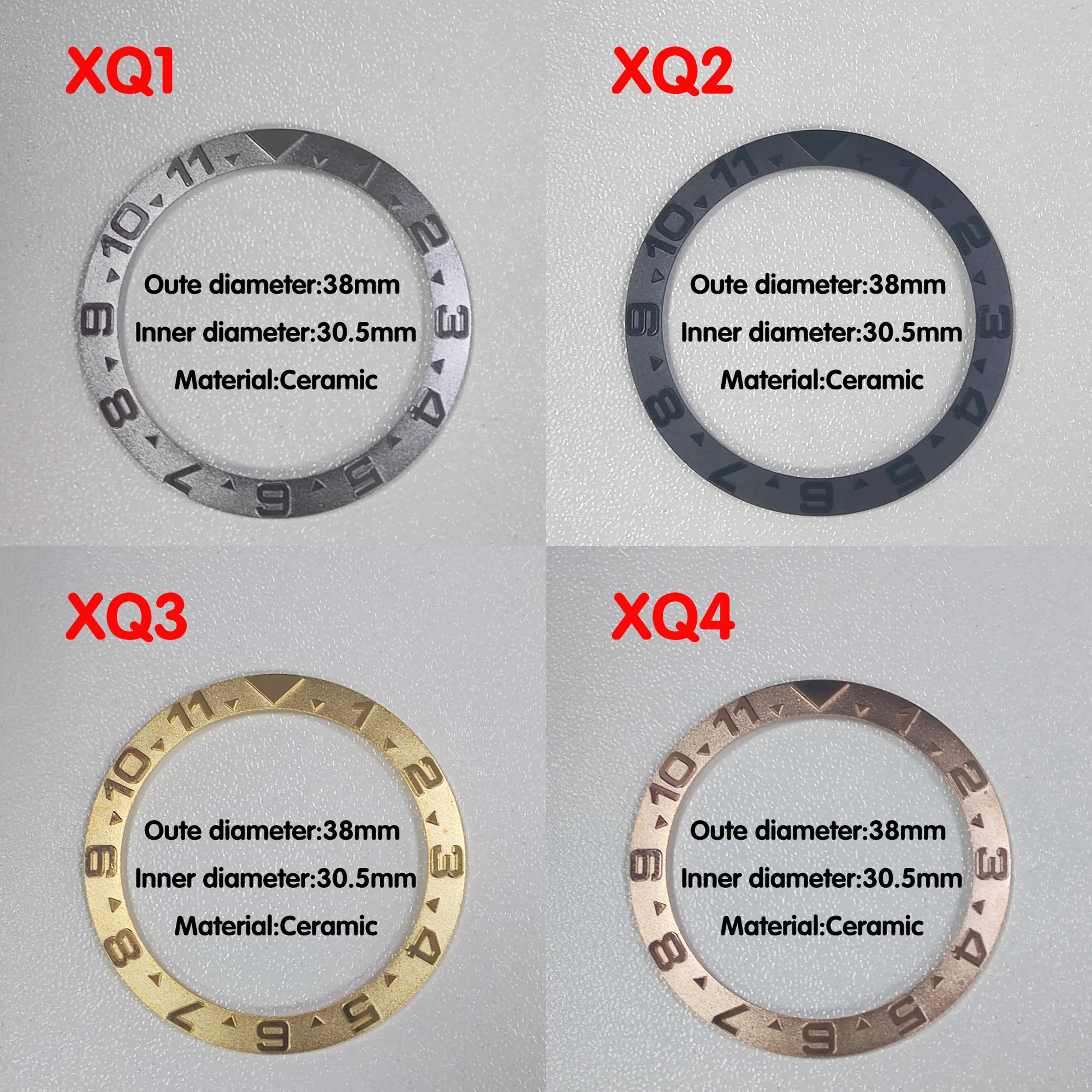 38 мм Высококачественная новая керамическая/алюминиевая рамка для часов подходит