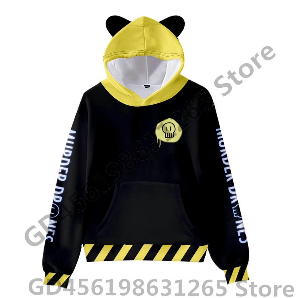 Классные Y2k убийца дрона лучшие друзья N UZI худи с кошачьими ушами унисекс уличная
