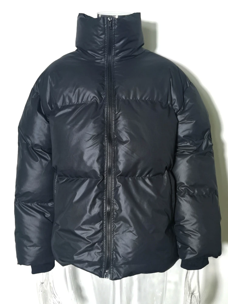 Winter Parkas for Women 2022 Fashion Stand Collar Bubble Puffer Jacket Coats Warm Thick Black Casual Female Outwear Overcoat