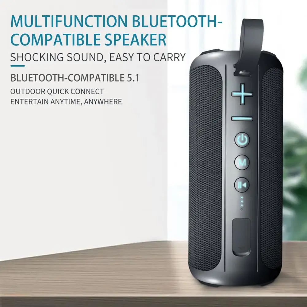Wireless Speaker High Fidelity Surround Sound Effect Subwoofer IPX5 Waterproof Bluetooth-compatible5.1 Stereo Box Camping