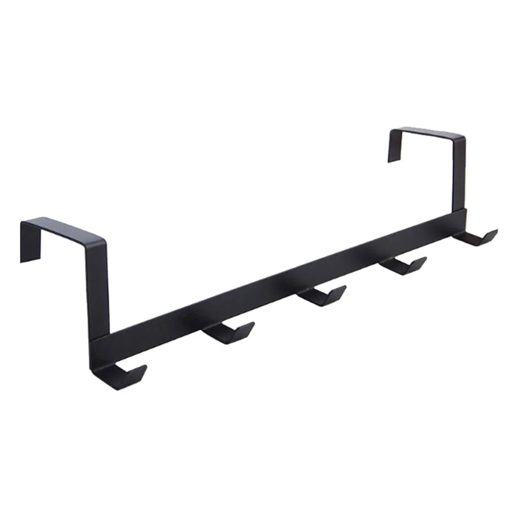 

Over The door hanger 5 Hooks Home Bathroom Organizer Rack Clothes Coat Hat Towel Hanger kichen organizer