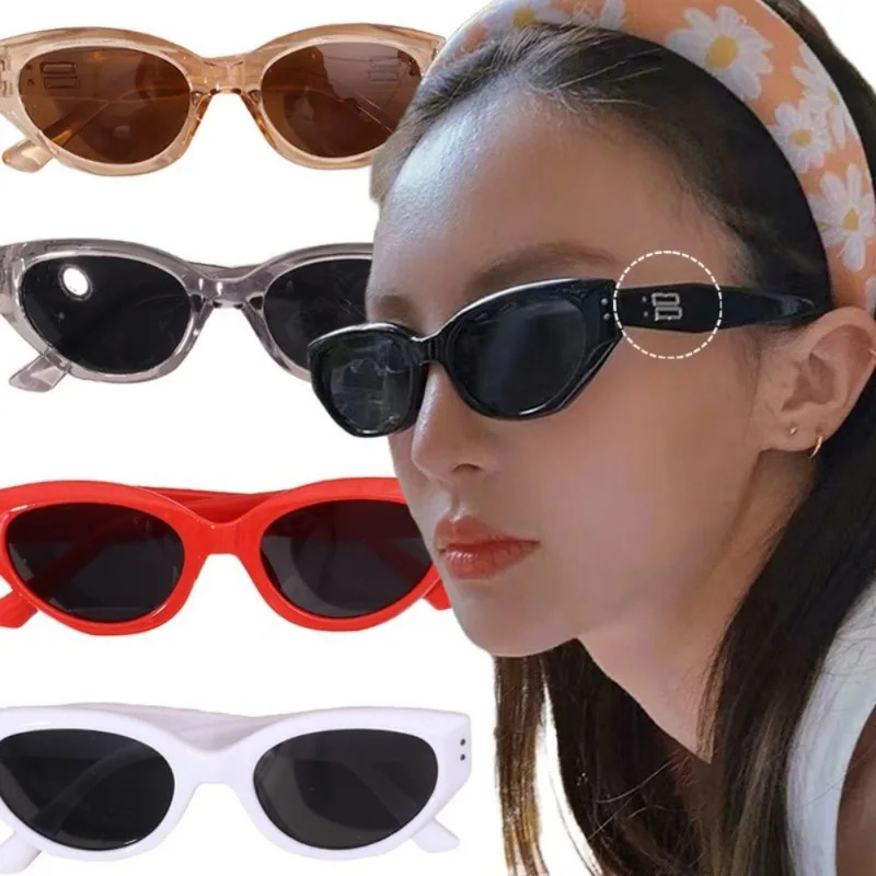 Солнцезащитные очки кошачий глаз винтажные женские модные уличные солнечные с