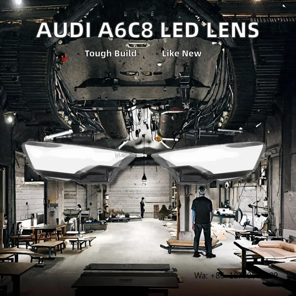 Фото Новая стеклянная линза для светодиодных фар Audi A6 C8 2019-2024, корпус фары 12В, напрямую от производителя №2