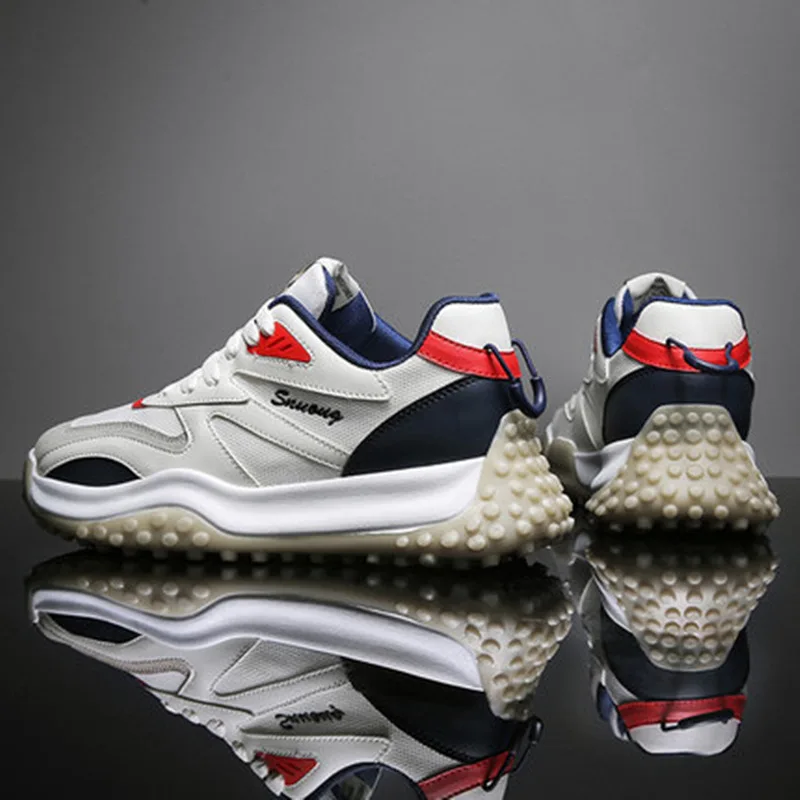 2022 Men's Sneakers shoes Fashion Korean Version Breathable Flying Woven Running Sports Shoes for Men Wholesale