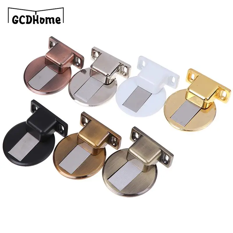 

1PC Magnet Door Stops Stainless Steel Door Stopper Magnetic Door Holder Toilet Glass Door Hidden Doorstop Furniture Hardware