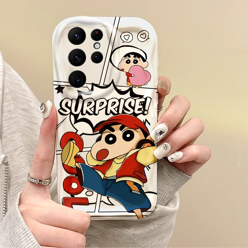 Новый мультяшный чехол C-Crayon Shin-chan для Samsung Galaxy A35 A34 A33 A32 A24 A23 A22 A13 A12 M55 M54 M35 M14 мягкий