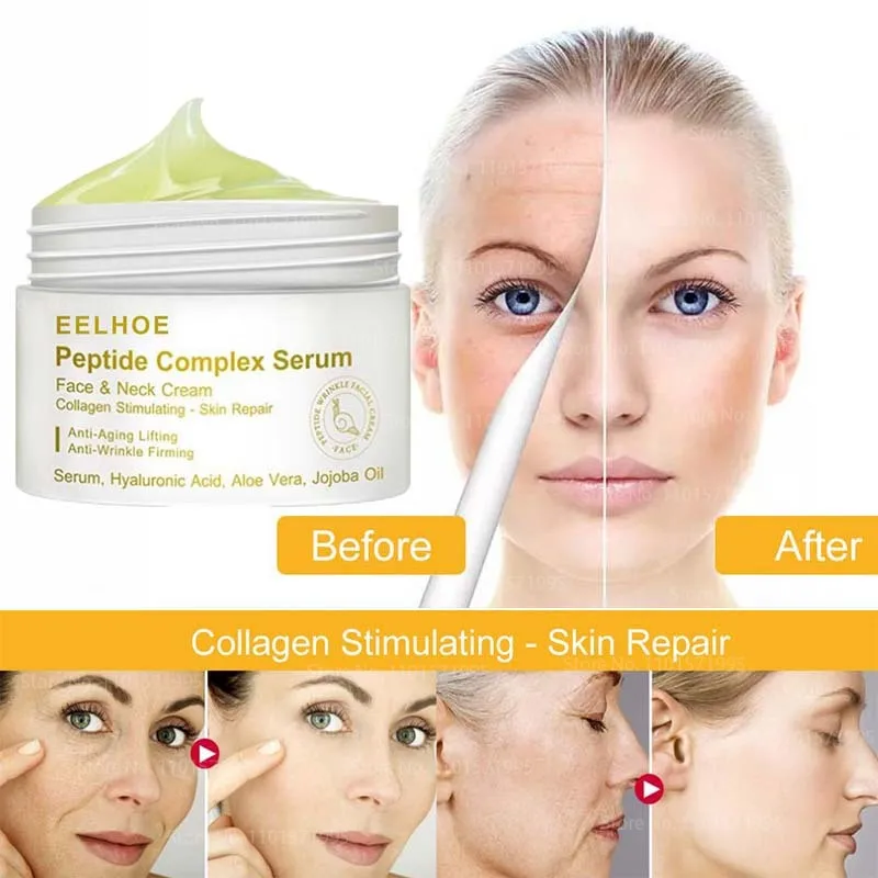 

Immediate Anti Wrinkle Cream Hyaluronic Acid Moisturizing Skin Care Peptide Complex Serum Firm Whitening Beauty Cosmetics 50g