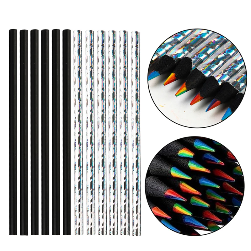 

Цветные карандаши Hopk радужные 6/12 шт