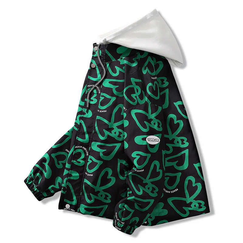 Куртка мужская демисезонная с капюшоном в стиле Харадзюку