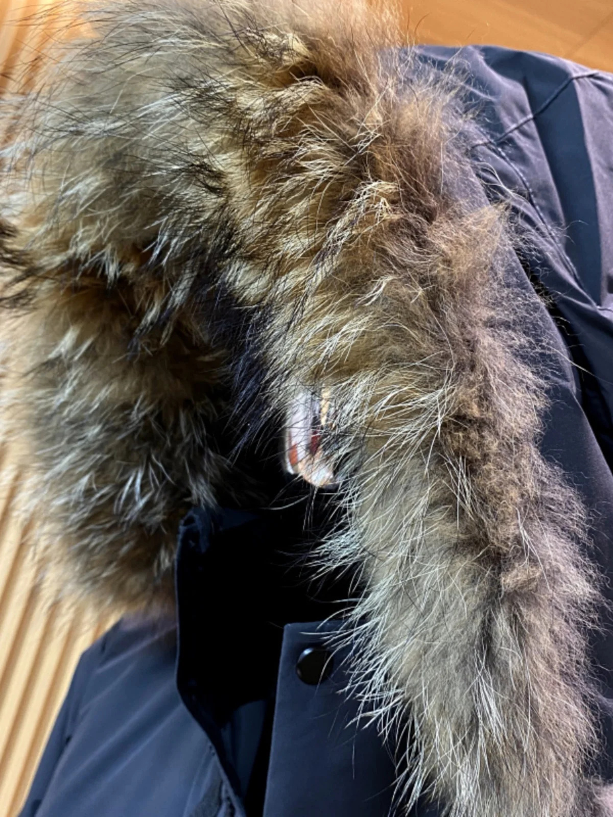 Top Cattle Goods! Genuine Fur Collar! Outdoor Bird Heat Reflective Waterproof Windproof Mid-Length Parker Down jacket