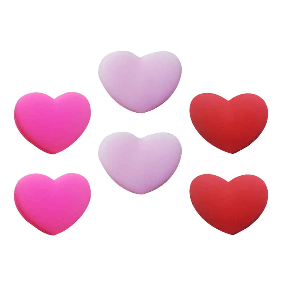 

Амортизатор для теннисных ракеток в форме сердца, креативный виброамортизатор, силиконовые шарики розового цвета