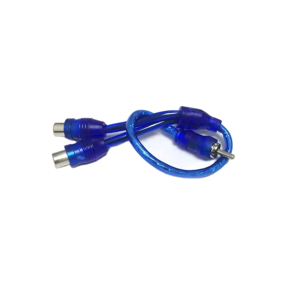 

AV Audio Cable 1 Male Plug to 2 Female Socket RCA Cable Audio Video 30cm Long Extension