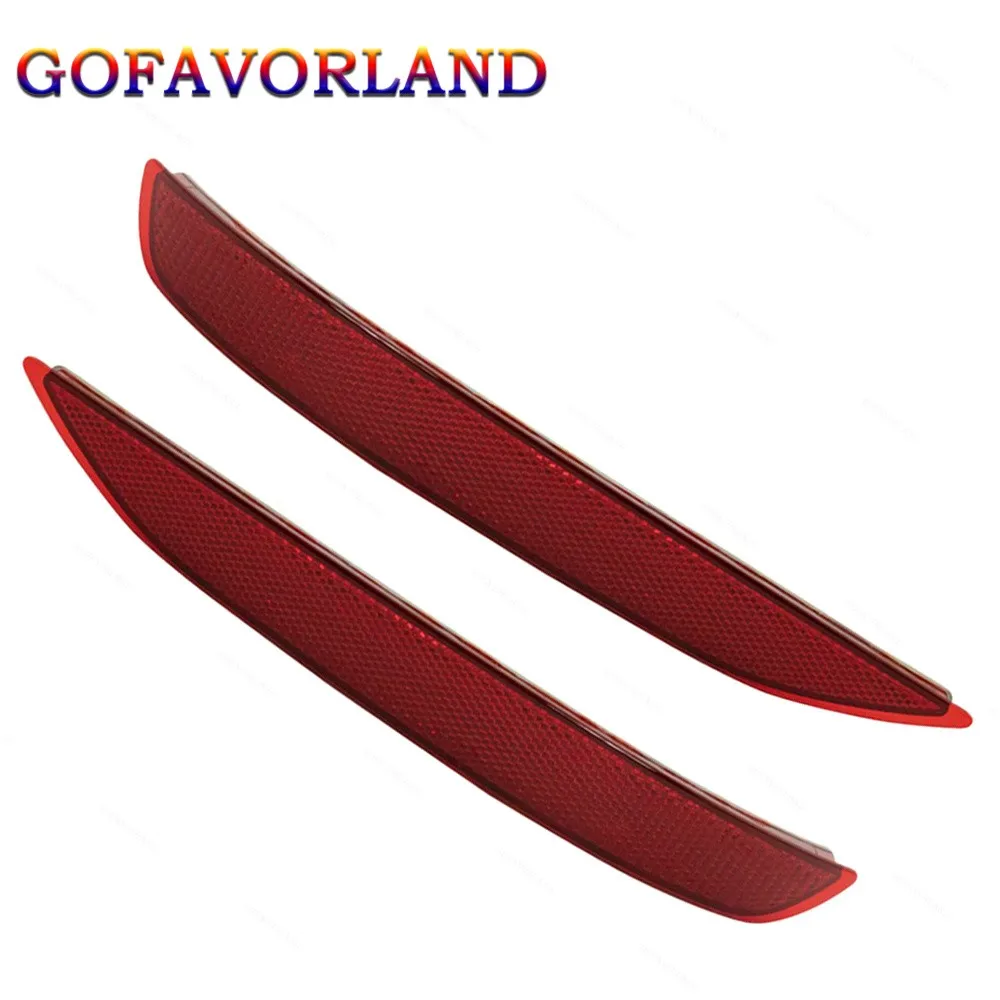 

84306358 84306359 Pair Rear Left & Right Side Bumper Face Bar Reflector Light Plastic Red For Chevrolet Equinox 2018 2019 2020