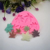 fondant cake maple leaf silicone mold cooking chocolate mould clay soap molds biscuits baking cupcake wedding decorating tools