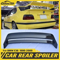 BROCAR Fit For BMW E36 M3 GT Style Black Spoiler 1990-2000 E36 M3 Series ABS Plastic Painted Color Rear Spoiler Trunk Boot Wing