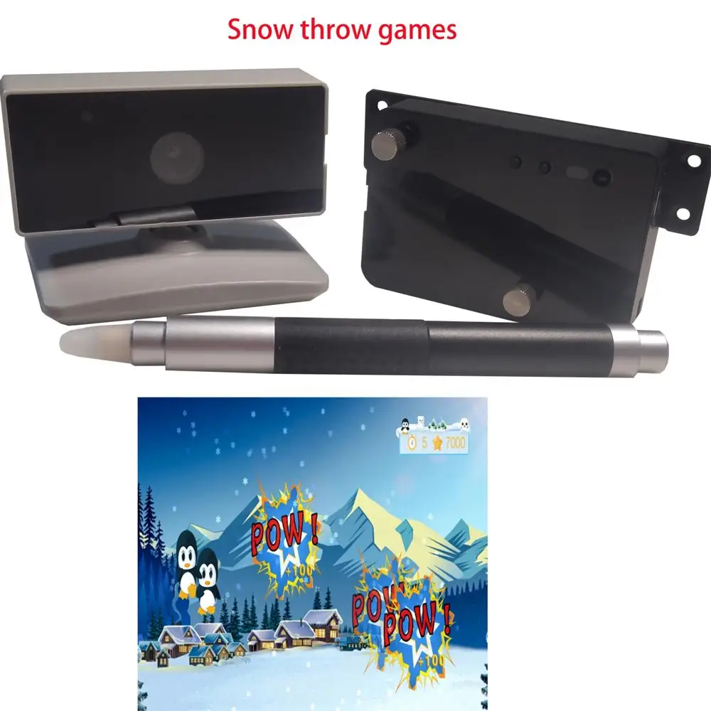 Oway Snow Throw Game Hand Touch Interactive Wall Projection Games Soft System Virtual Reality Indoor Games for Kids